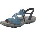 Skechers Girl's Reggae Slim - Skech Appeal Open Toe Sandals, Blue Navy Gore Nvy, 3 UK