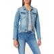 ONLY Damen Jeansjacke | Kurze Denim Übergangsjacke Blau | Basic Used Waschung ONLTIA, Farben:Blau, Größe:40