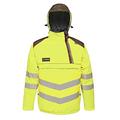 Regatta Mens Tactical Hi Vis Waterproof Reflective Overhead Bomber Jacket (M) (Yellow/Grey)