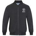 Manchester City FC Official Gift Mens Retro Varsity Baseball Jacket XXL Charcoal Grey