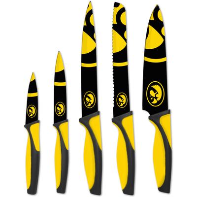 Iowa Hawkeyes The Sports Vault 5-Piece Kitchen Knife Set