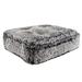 Ultra Plush Faux Fur Luxury Shag Durable Sicilian Rectangle Pet Bed, 56" L X 4" W X 6" H, Midnight Frost, X-Large, Gray