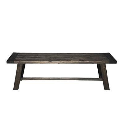 Alpine Furniture 1468-24 Newberry Bench Dark Salvage Gray