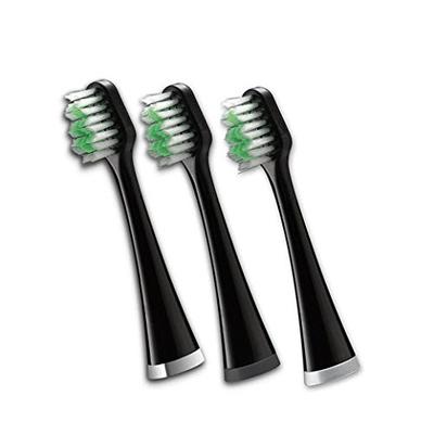 Waterpik Triple Sonic Complete Care Replacement Brush Heads, Black, STRB-3WB, 3 Count