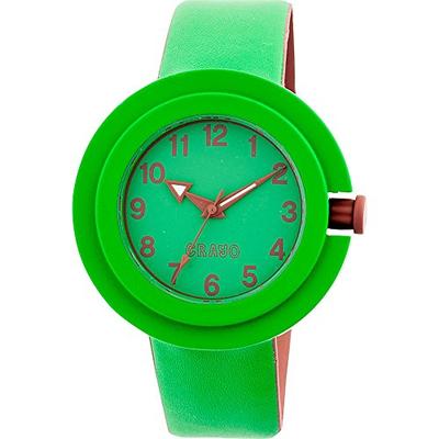 Crayo Women's CRACR2803 Equinox Green Leather Watch