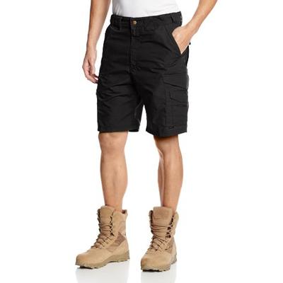 Tru-Spec Shorts, 24-7 blk 9" P/C R/S, Black, 44