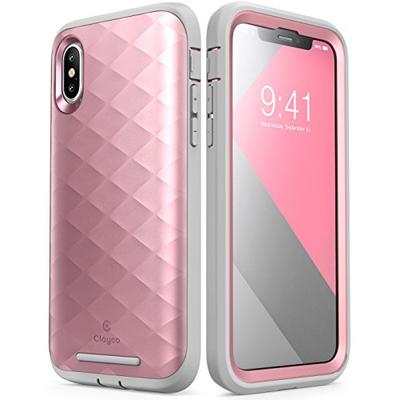 Clayco iPhone Xs Case, iPhone X Case, [Hera Series] Full-Body Rugged Case with Built-in Screen Prote