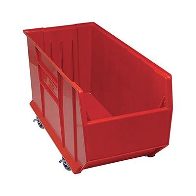 Quantum QUS994MOB Plastic Storage Stacking Hulk Container, 36-Inch by 16-Inch by 20-Inch, Red, Case