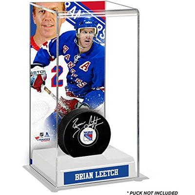 Sports Memorabilia Brian Leetch New York Rangers Deluxe Tall Hockey Puck Case - Fanatics Authentic C