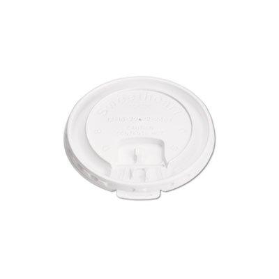 SOLO Cup Company LB3101 Lift Back & Lock Tab Cup Lids for Foam Cups 10oz White 1000/Carton