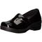 Easy Works Women's LYNDEE Health Care Professional Shoe, Black Patent 9 W US