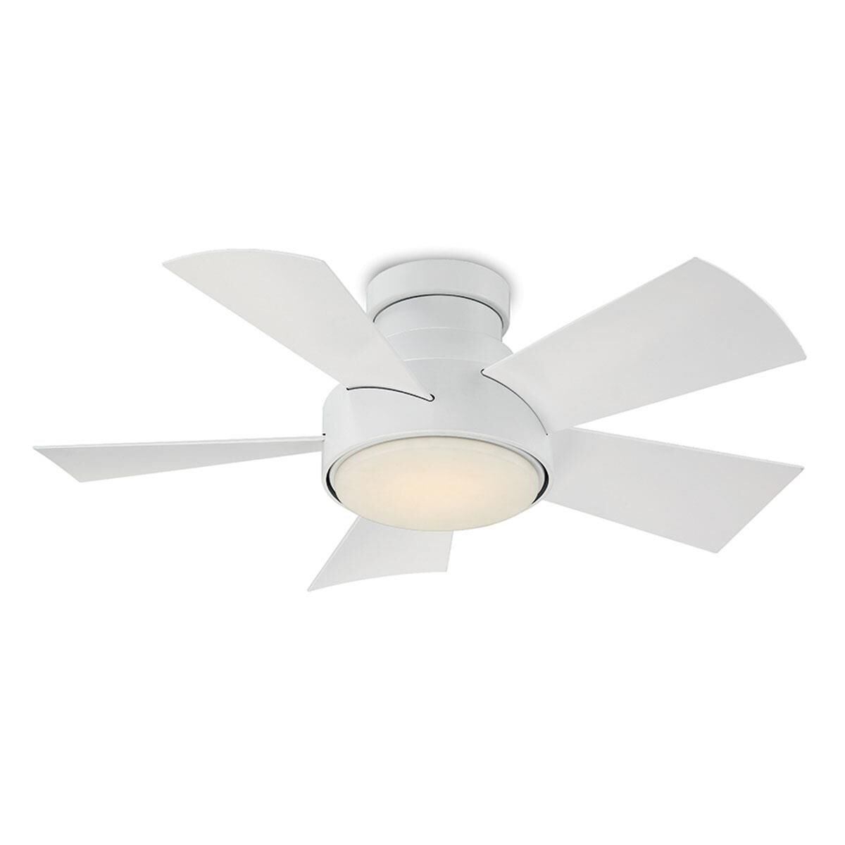 Modern Forms Vox Outdoor Rated 38 Inch Flush Mount Fan with Light Kit - FH-W1802-38L-35-MW