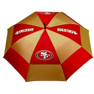 Team Golf NFL San Francisco 49ers 62" Golf Umbrella with Protective Sheath, Double Canopy Wind Prote