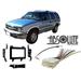 Absolute RADIOKITPKG5 Fits Chevy Blazer 1998-2001 Single DIN Stereo Harness Radio Install Dash Kit