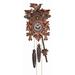 River City Clocks 12 Melody Quartz Cuckoo Clock with Five Leaves and Bird