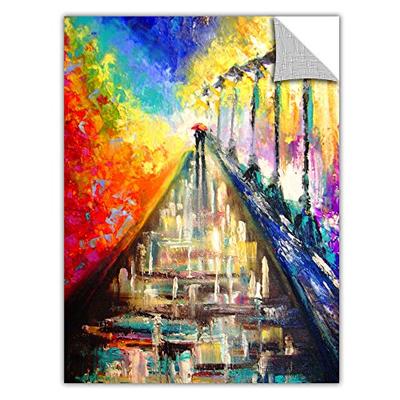 ArtWall Susi Franco 'Rainy Paris Evening' Removable Graphic Wall Art, 20 by 24-Inch