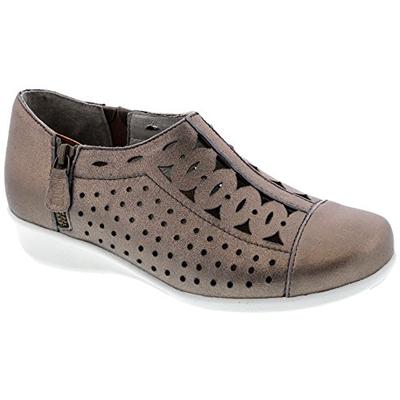 Drew Shoe Merlin Women's Therapeutic Diabetic Extra Depth Shoe: Taupe/Dusty Leather 9 Medium (B) Zip