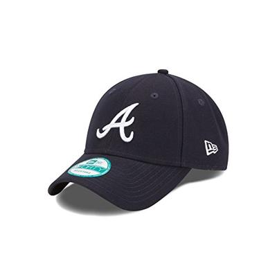 MLB Atlanta Braves Road The League 9FORTY Adjustable Cap, One Size, Navy