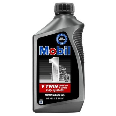 Mobil 1 20W50 Fully Synthetic Motorcycle Oil