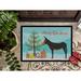 The Holiday Aisle® Retiro Catalan Donkey Christmas Non-Slip Indoor Only Door Mat Synthetics in White | 0.2" H x 36" W x 24" D | Wayfair