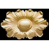 Alston Inc. Oval Acanthus 3 1/2"H x 5"W x 3/4"D Rosette Applique Wood in Brown | 3.5 H x 5 W x 0.75 D in | Wayfair 9052