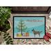 The Holiday Aisle® Rockland Havanese Christmas Non-Slip Outdoor Door Mat Synthetics | 0.25" H x 27" W x 18" D | Wayfair