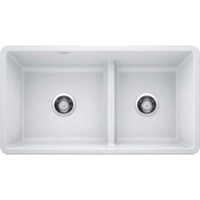 Blanco 442524 Double Bowl Kitchen Sink 25" L x 22" W x 9.25" H White