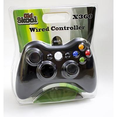 Old Skool Wired USB Controller for PC & Xbox 360 - Black