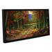 Charlton Home® 'Forgotten Road' - Framed Painting Print on Canvas Canvas, Ceramic in White | 18 H x 36 W x 2 D in | Wayfair