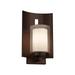 Justice Design Group Fusion 12 Inch Wall Sconce - FSN-7591W-10-OPAL-DBRZ