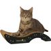 Tucker Murphy Pet™ Chisholm Small Purrfect Stretch Recycled Paper Scratching Board Cardboard in Black | 2.75 H x 14.25 W x 7 D in | Wayfair