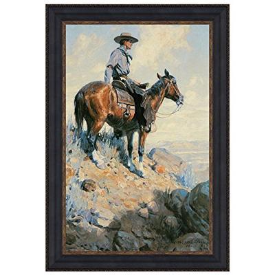 Design Toscano Sentinel of the Plains, 1906: Canvas Replica Painting: Grande