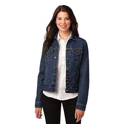 Port Authority Women's Ladies Denim Jacket. L7620 S Denim Blue