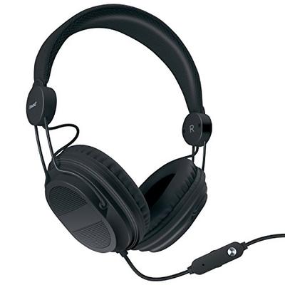 iSound DGHP-5536 Kid Friendly Headphones with Mic and Music Volume, Black