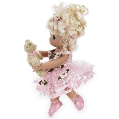 The Doll Maker Precious Moments Dolls, Linda Rick, Dance with Me, Ballerina, Blonde, 9 inch doll