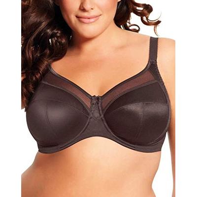 Goddess Women's Plus-Size Keira Banded Underwire Bra, Chocolate