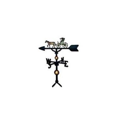 Montague Metal Products 32-Inch Deluxe Weathervane with Gold Country Doctor Ornament