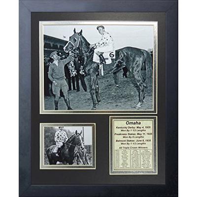 Omaha - 1935 Triple Crown Winner 11" x 14" Framed Photo Collage by Legends Never Die, Inc.