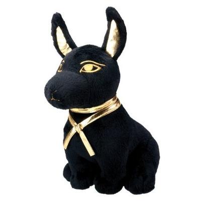 SUMMIT COLLECTION Black and Gold Ancient Egyptian Anubis Dog Puppy Plush Doll