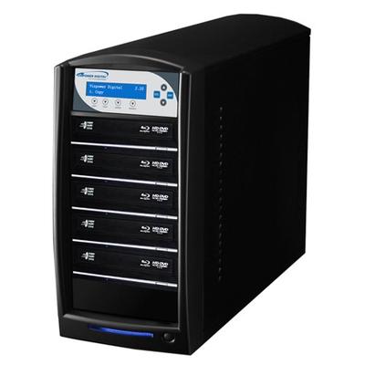 Vinpower SharkBlu 5 Target Blu-Ray DVD CD Stand-alone Duplicator + USB 3.0 + 500GB Hard Drive