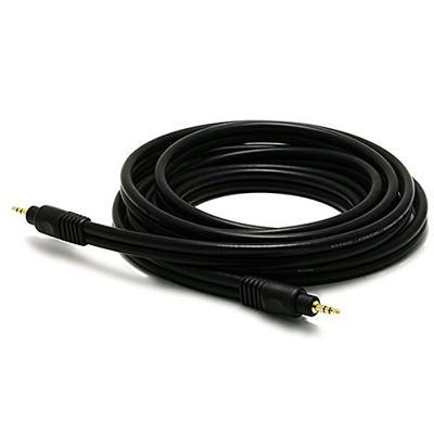 Monoprice 105578 10-Feet Premium Stereo Male to Stereo Male 22AWG Audio Cable - Black
