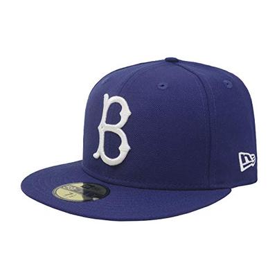 New Era 59Fifty Hat Brooklyn Dodgers Cooperstown 1949 Wool Fitted Blue Headwear Cap (7 1/2)
