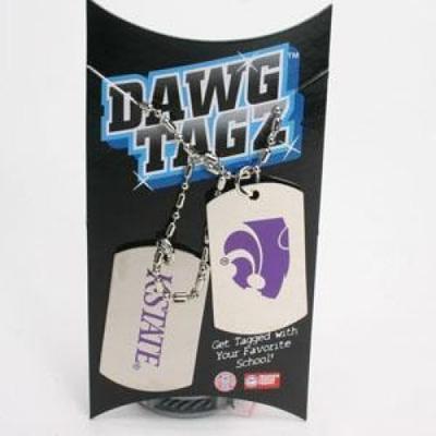 Dawg Tagz Kansas State Military Style Dog Tags