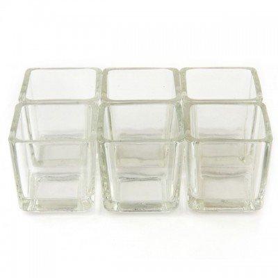 Square Glass Votive Holder (12pc/Box)