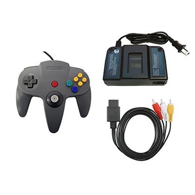 N64 Parts Bundle - Controller, Power Adapter, and AV Cable - by Mars Devices