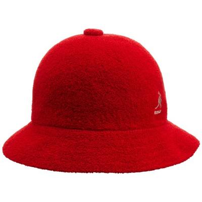 Kangol Men's Bermuda Casual Bucket Hat Classic Style, Scarlet (Small)
