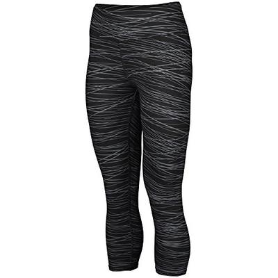 Augusta Sportswear Women's Hyperform Compression Capri M Black/Graphite Print