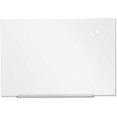 Universal 43202 Frameless Magnetic Glass Marker Board, 36" x 24", White