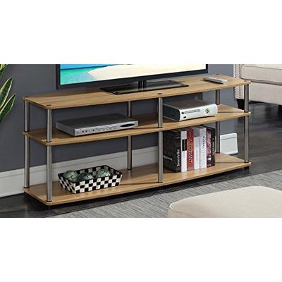 Convenience Concepts 131060LO Designs2Go 3-Tier TV Stand, 60", Light Oak