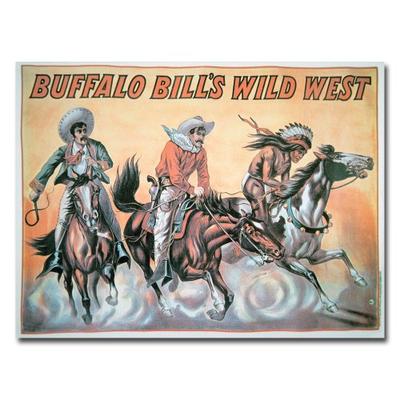 Buffalo Bill's Wild West Show, 1898, 24x32-Inch Canvas Wall Art